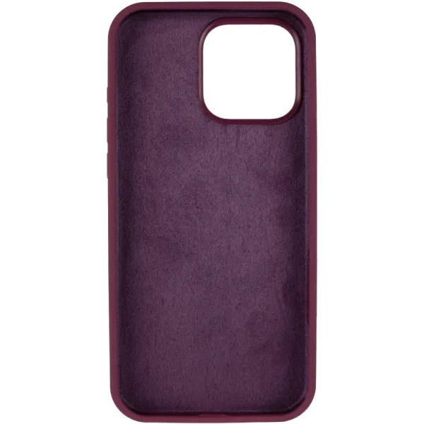 Чохол Silk Full Protective (AA) NO LOGO для Apple iPhone 16 Pro (6.3") — Бордовий — фото 3 Чохол Silk Full Protective (AA) NO LOGO для Apple iPhone 16 Pro (6.3") — Бордовий — фото 3