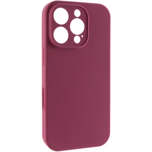 Чохол Silk Full Camera Protective (AA) NO LOGO для Apple iPhone 16 Pro (6.3") — Бордовий — фото 1