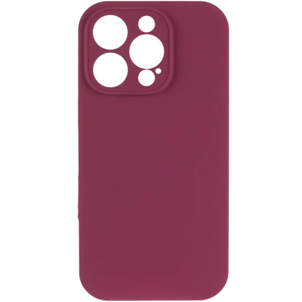 Чохол Silk Full Camera Protective (AA) NO LOGO для Apple iPhone 16 Pro (6.3") — Бордовий — фото 2