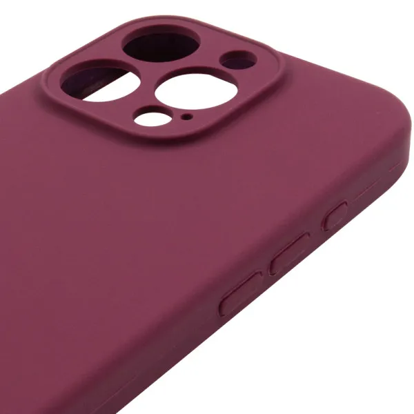Чохол Silk Full Camera Protective (AA) NO LOGO для Apple iPhone 16 Pro (6.3") — Бордовий — фото 4