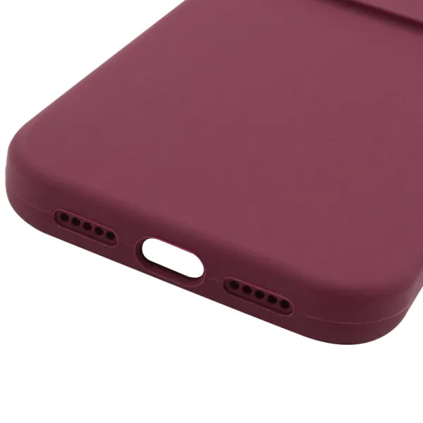 Чохол Silk Full Camera Protective (AA) NO LOGO для Apple iPhone 16 Pro (6.3") — Бордовий — фото 5