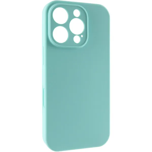 Чохол Silk Full Camera Protective (AA) NO LOGO для Apple iPhone 16 Pro (6.3") — Бірюзовий — фото 1