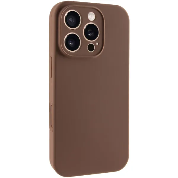 Чохол Silk Full Camera Protective (AA) NO LOGO для Apple iPhone 16 Pro (6.3") — Коричневий — фото 5 Чохол Silk Full Camera Protective (AA) NO LOGO для Apple iPhone 16 Pro (6.3") — Коричневий — фото 5
