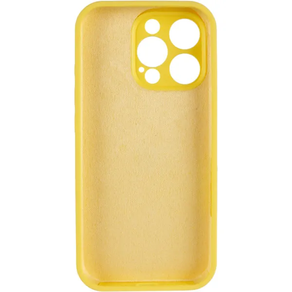 Чохол Silk Full Camera Protective (AA) NO LOGO для Apple iPhone 16 Pro (6.3") — Жовтий — фото 3