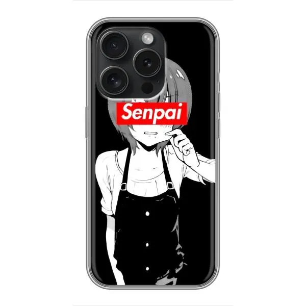Чехол с принтом «Senpai» для iPhone 16 Pro