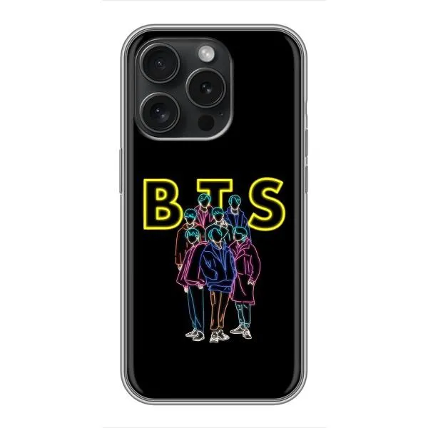 Чехол с принтом «BTS стайл» для iPhone 16 Pro