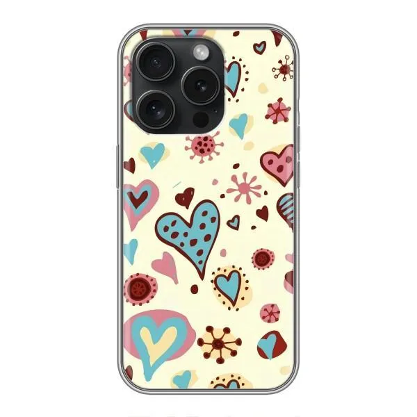 Чехол с принтом «Сердечки» для iPhone 16 Pro