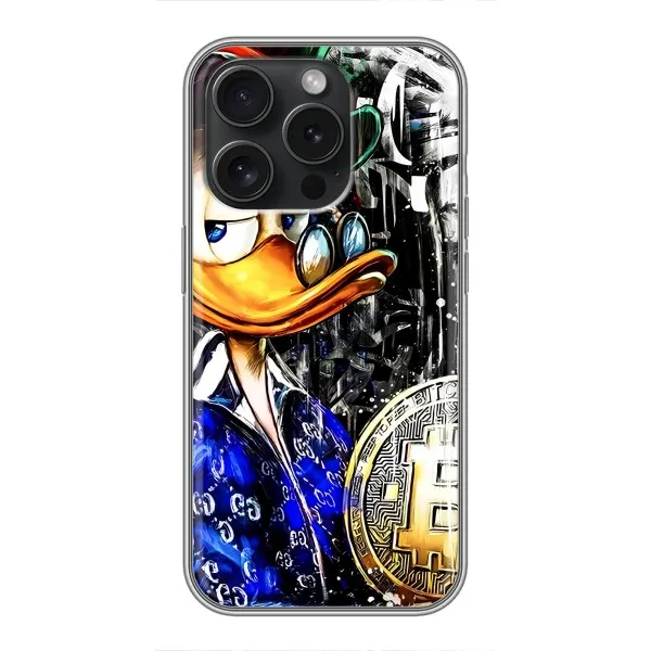 Чохол з принтом «Біткойн Скрудж» для iPhone 16 Pro