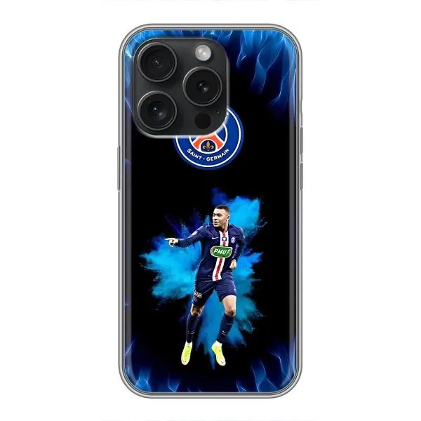 Чехол с принтом «Мбаппе в огне» для iPhone 16 Pro