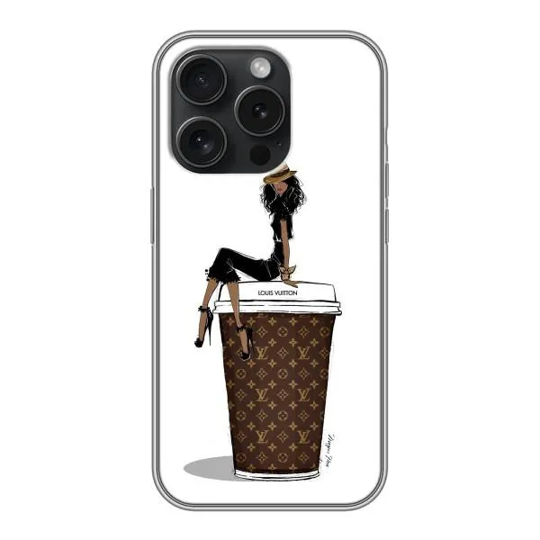 Чохол з принтом «кава LOUIS VUITTON» для iPhone 16 Pro Чохол з принтом «кава LOUIS VUITTON» для iPhone 16 Pro