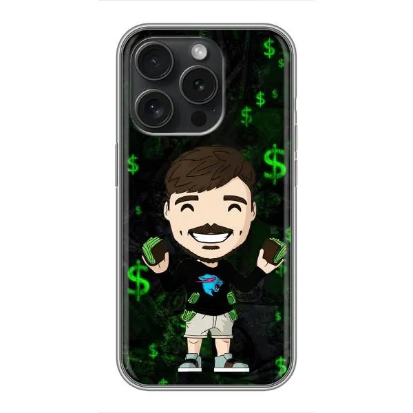 Чехол с принтом «Блогер Beast» для iPhone 16 Pro