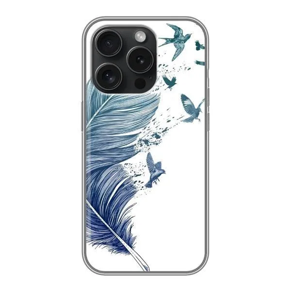 Чехол с принтом «Перышко» для iPhone 16 Pro
