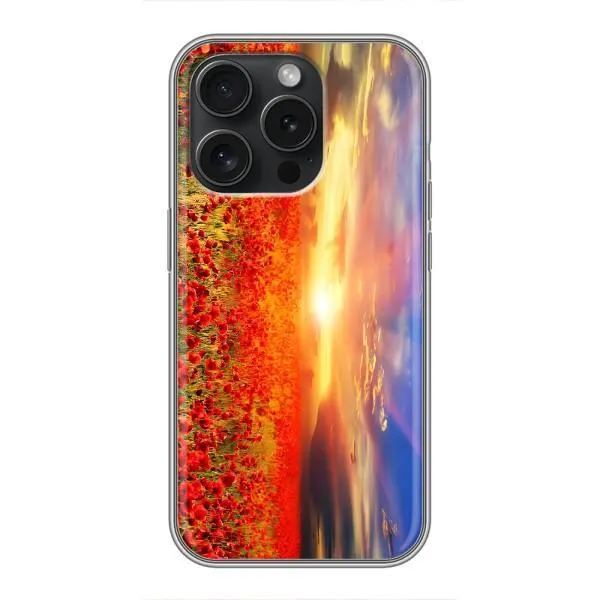 Чехол с принтом «Поле тюльпанов» для iPhone 16 Pro