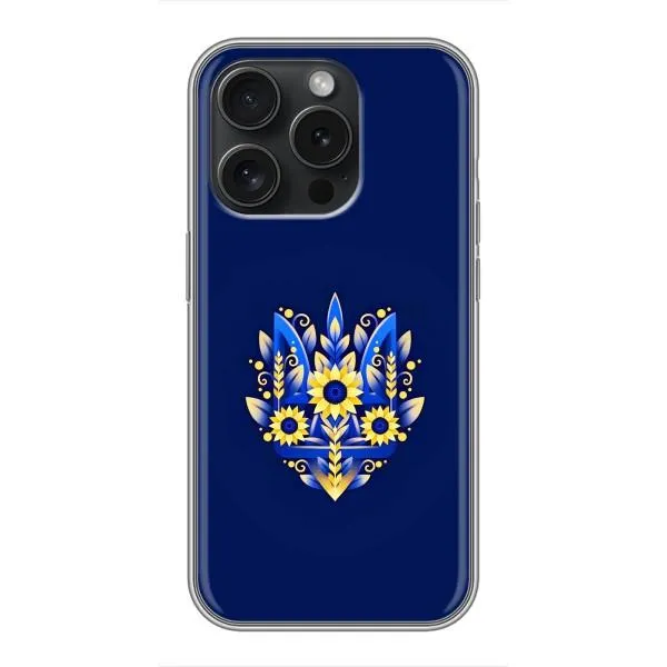 Чохол з принтом «Квітковий Герб» для iPhone 16 Pro