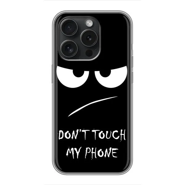Чехол с принтом «Dont Touch» для iPhone 16 Pro