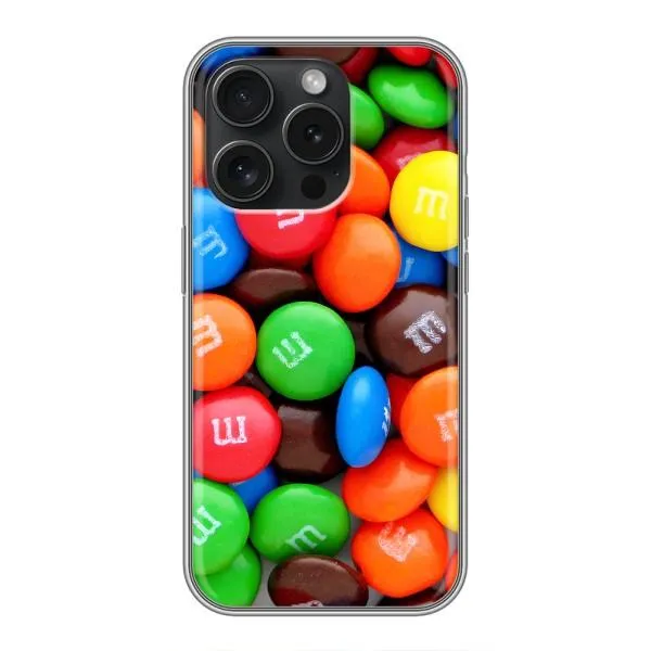 Чехол с принтом «MM's» для iPhone 16 Pro