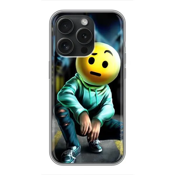 Чехол с принтом «Парень смайл» для iPhone 16 Pro