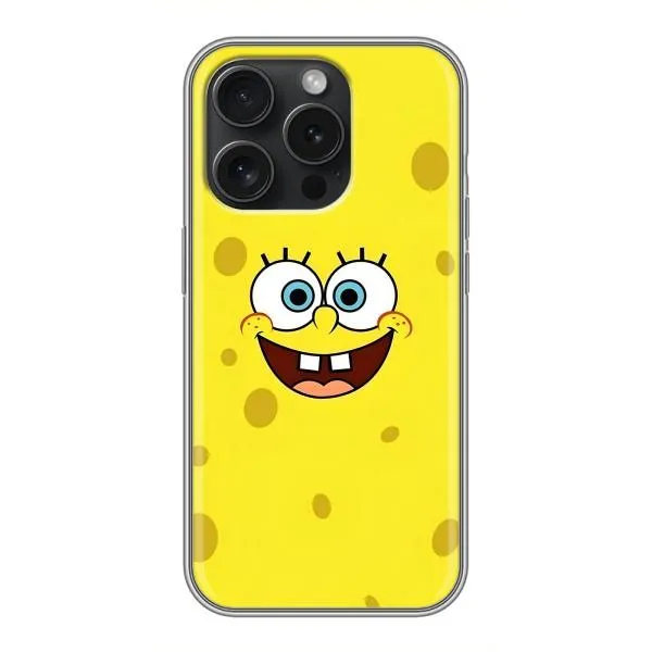 Чехол с принтом «Мордашка Спанч Боба» для iPhone 16 Pro
