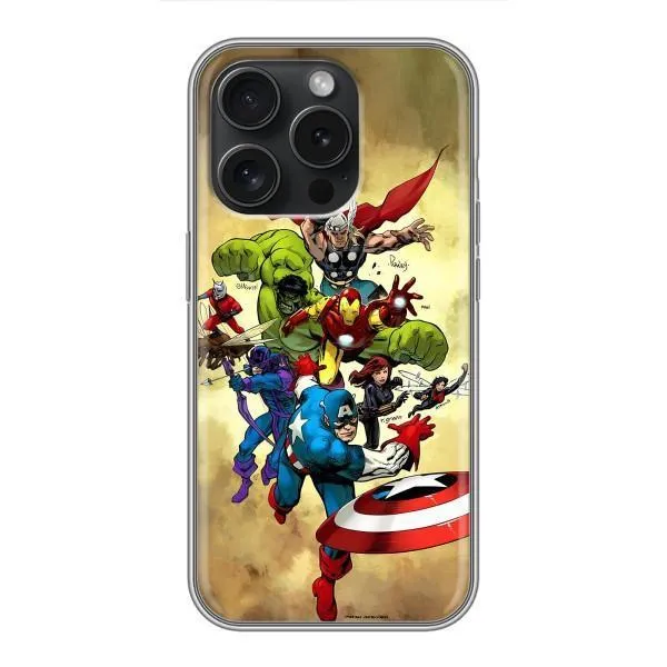Чехол с принтом «Герои Марвел» для iPhone 16 Pro