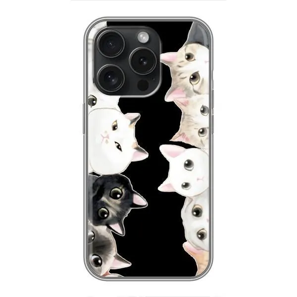 Чехол с принтом «Взгляд котов» для iPhone 16 Pro