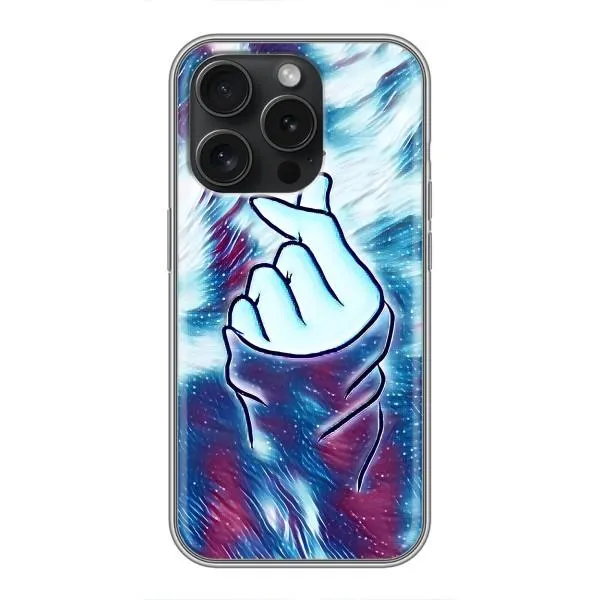 Чехол с принтом «Радужное сердце» для iPhone 16 Pro
