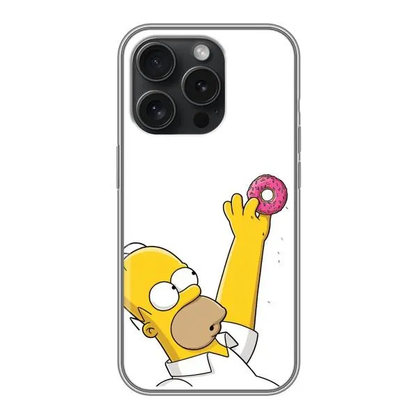 Чохол з принтом «Гомер з пончиком» для iPhone 16 Pro