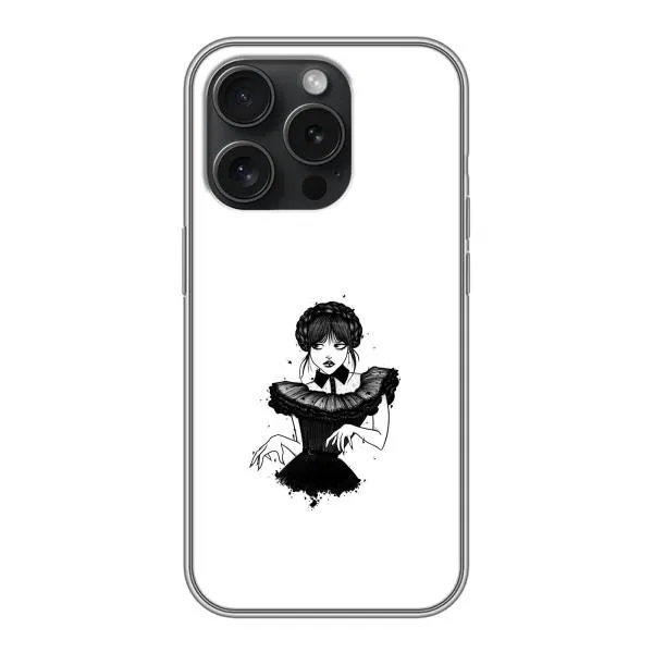 Чохол з принтом «танець Венздей» для iPhone 16 Pro