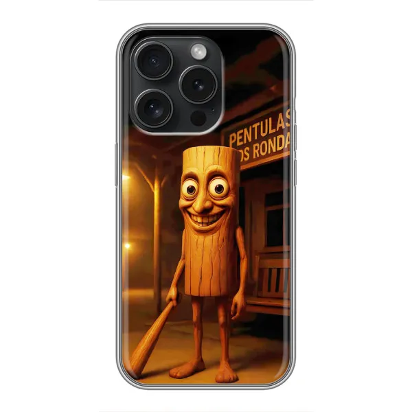 Чохол з принтом «Тунг тунг сахур» для iPhone 16 Pro