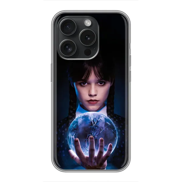 Чохол з принтом «Магічна сфера Венздей» для iPhone 16 Pro Чохол з принтом «Магічна сфера Венздей» для iPhone 16 Pro
