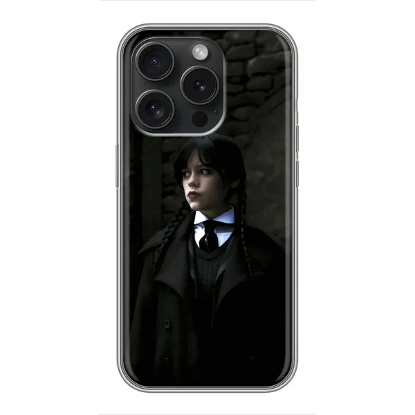 Чохол з принтом «Темний стиль Венздей» для iPhone 16 Pro Чохол з принтом «Темний стиль Венздей» для iPhone 16 Pro