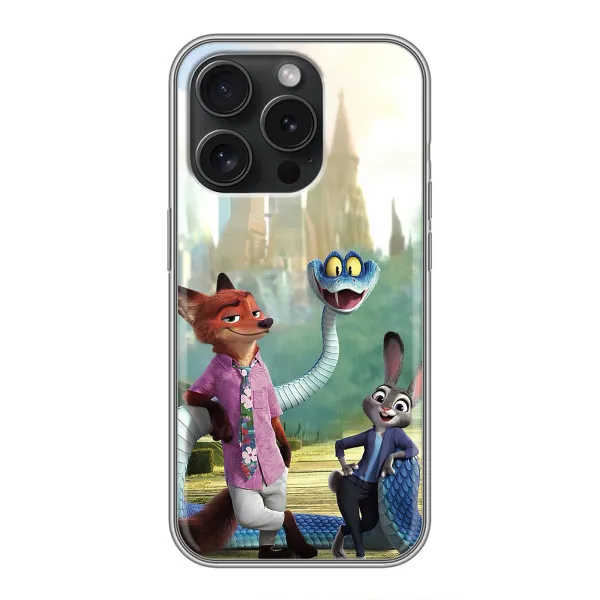 Чохол з принтом «Герої мультфільму Зоотрополіс» для iPhone 16 Pro Чохол з принтом «Герої мультфільму Зоотрополіс» для iPhone 16 Pro
