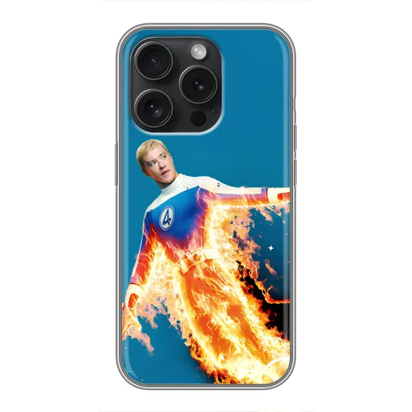 Чохол з принтом «Людина-факел у вогні» для iPhone 16 Pro Чохол з принтом «Людина-факел у вогні» для iPhone 16 Pro