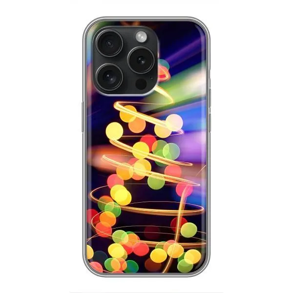 Чохол з принтом «Ялинка в огоньках» для iPhone 16 Pro
