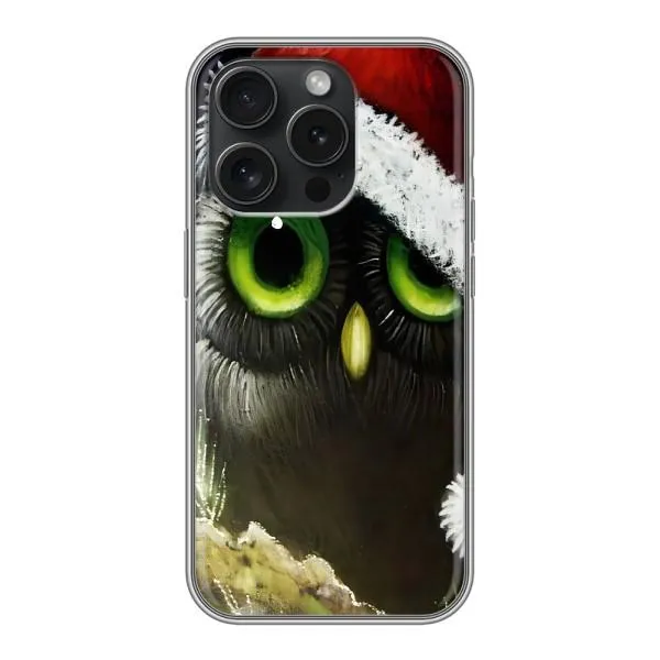 Чохол з принтом «Новорічна Сова» для iPhone 16 Pro
