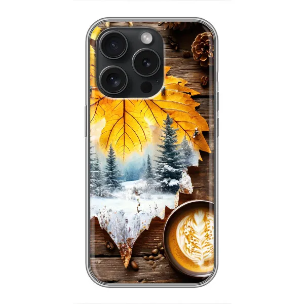 Чохол з принтом «Осінньо-зимова кава» для iPhone 16 Pro