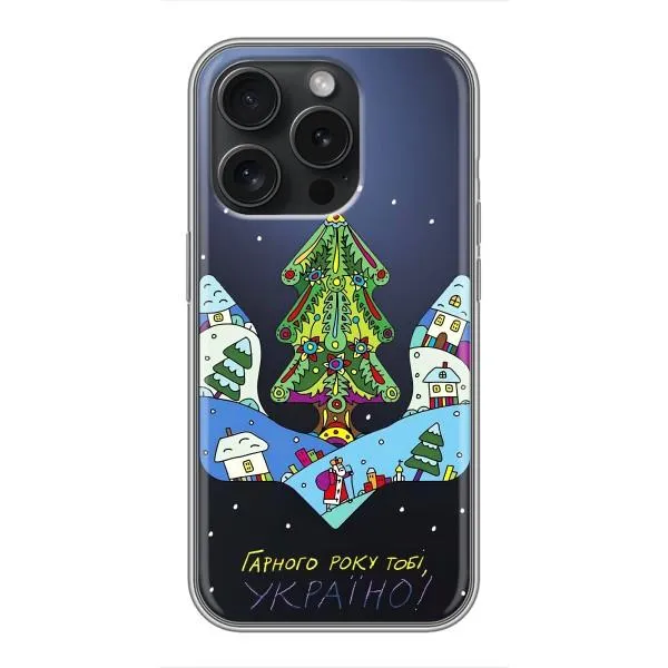 Чохол з принтом «Різдвяний герб» для iPhone 16 Pro