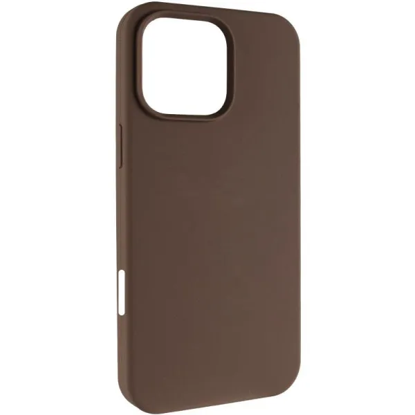 Чехол Silk (AA) NO LOGO with Magnetic Fit для Apple iPhone 16 (6.1") — Коричневый