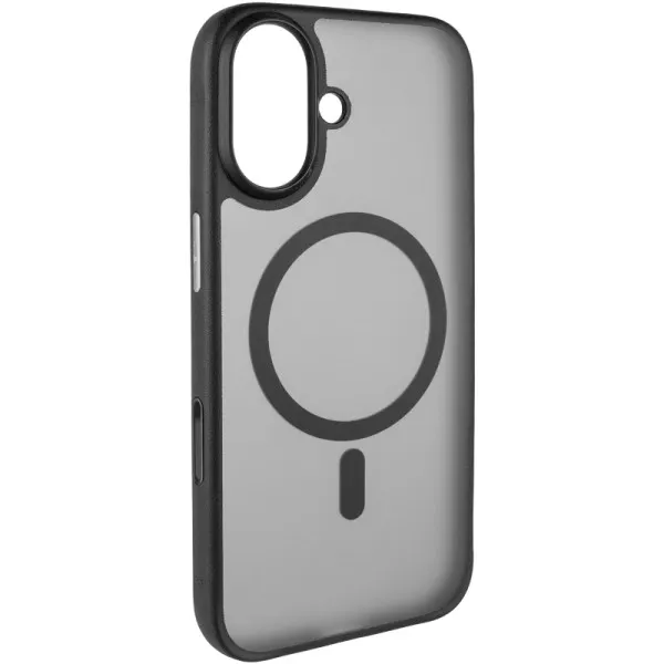 TPU+PC чохол Blueo Skin Friendly Frosted with Magnetic Fit для Apple iPhone 16 (6.1") — Чорний — фото 1
