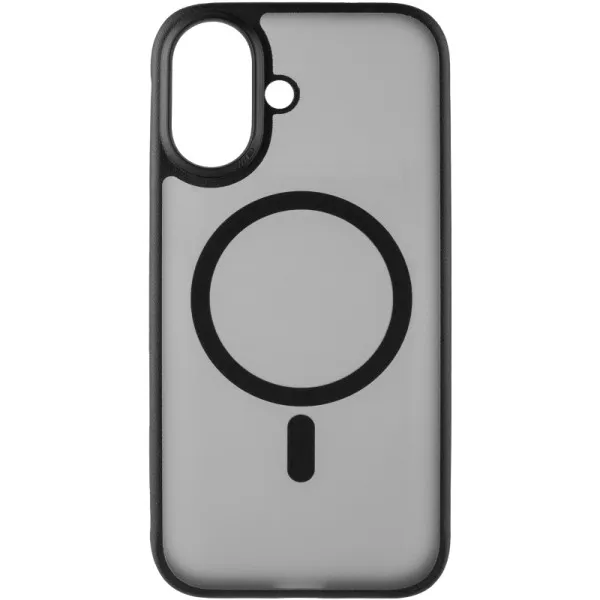 TPU+PC чохол Blueo Skin Friendly Frosted with Magnetic Fit для Apple iPhone 16 (6.1") — Чорний — фото 2