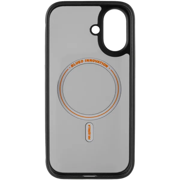 TPU+PC чохол Blueo Skin Friendly Frosted with Magnetic Fit для Apple iPhone 16 (6.1") — Чорний — фото 3