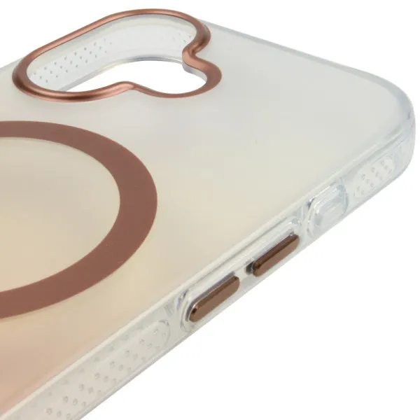 Чехол TPU+PC Phantom with Magnetic Fit для Apple iPhone 16 (6.1") — Rose Gold — фото 4