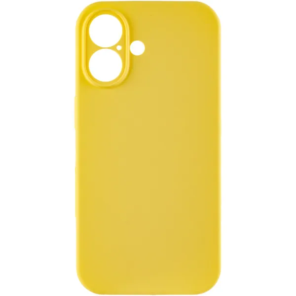 Чохол Silk Full Camera Protective (AA) NO LOGO для Apple iPhone 16 (6.1") — Жовтий — фото 2 Чохол Silk Full Camera Protective (AA) NO LOGO для Apple iPhone 16 (6.1") — Жовтий — фото 2