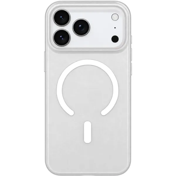 Чохол PC Matte Color with Magnetic Fit для Apple iPhone 16 (6.1") — Білий — фото 1