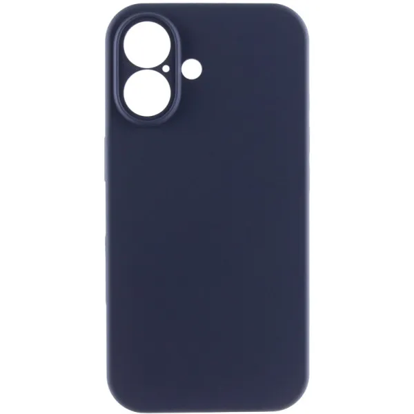 Чохол Silk Full Camera Protective (AA) NO LOGO для Apple iPhone 16 (6.1") — Темно-синій — фото 2