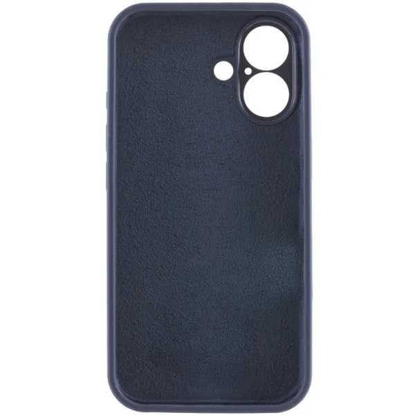 Чохол Silk Full Camera Protective (AA) NO LOGO для Apple iPhone 16 (6.1") — Темно-синій — фото 3