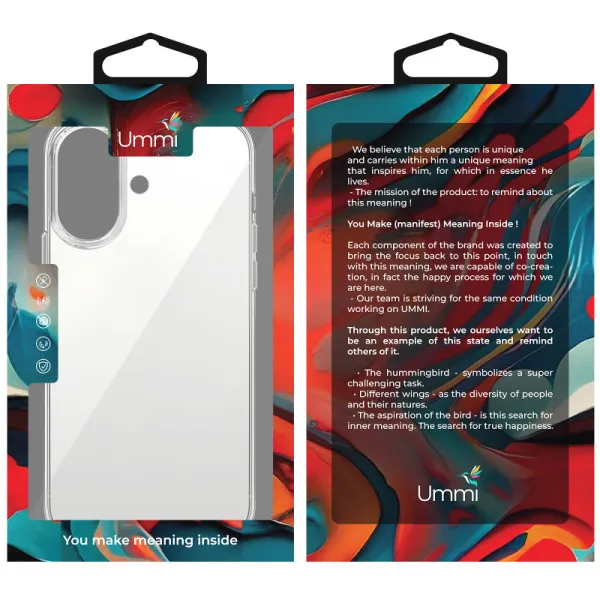 Чехол TPU Ummi transparent для Apple iPhone 16 (6.1") — Прозрачный — фото 2 Чехол TPU Ummi transparent для Apple iPhone 16 (6.1") — Прозрачный — фото 2