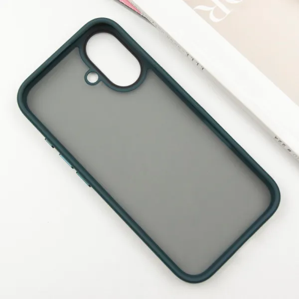 TPU+PC чохол Metal Buttons для Apple iPhone 16 (6.1") — Зелений — фото 4