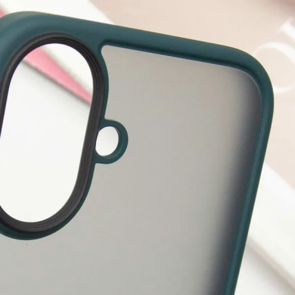 TPU+PC чохол Metal Buttons для Apple iPhone 16 (6.1") — Зелений — фото 5