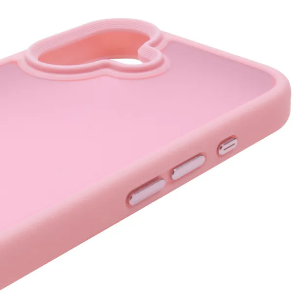 TPU+PC чехол Metal Buttons для Apple iPhone 16 (6.1") — Розовый — фото 4