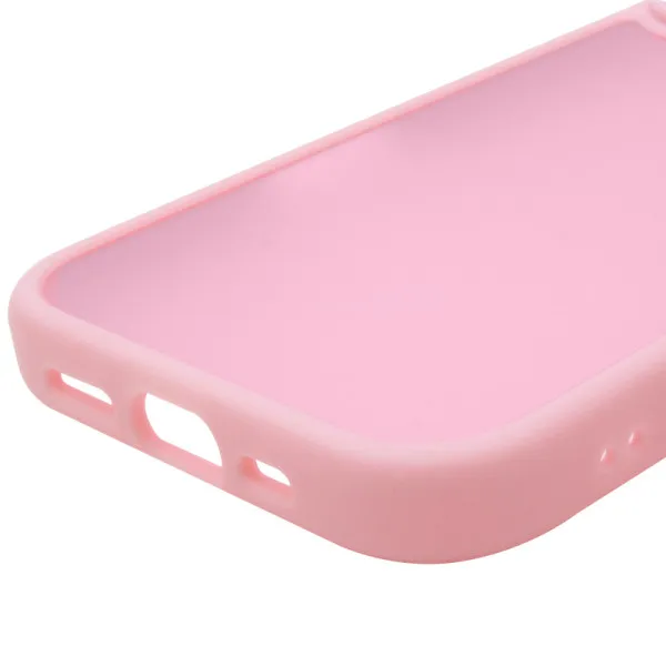 TPU+PC чехол Metal Buttons для Apple iPhone 16 (6.1") — Розовый — фото 5